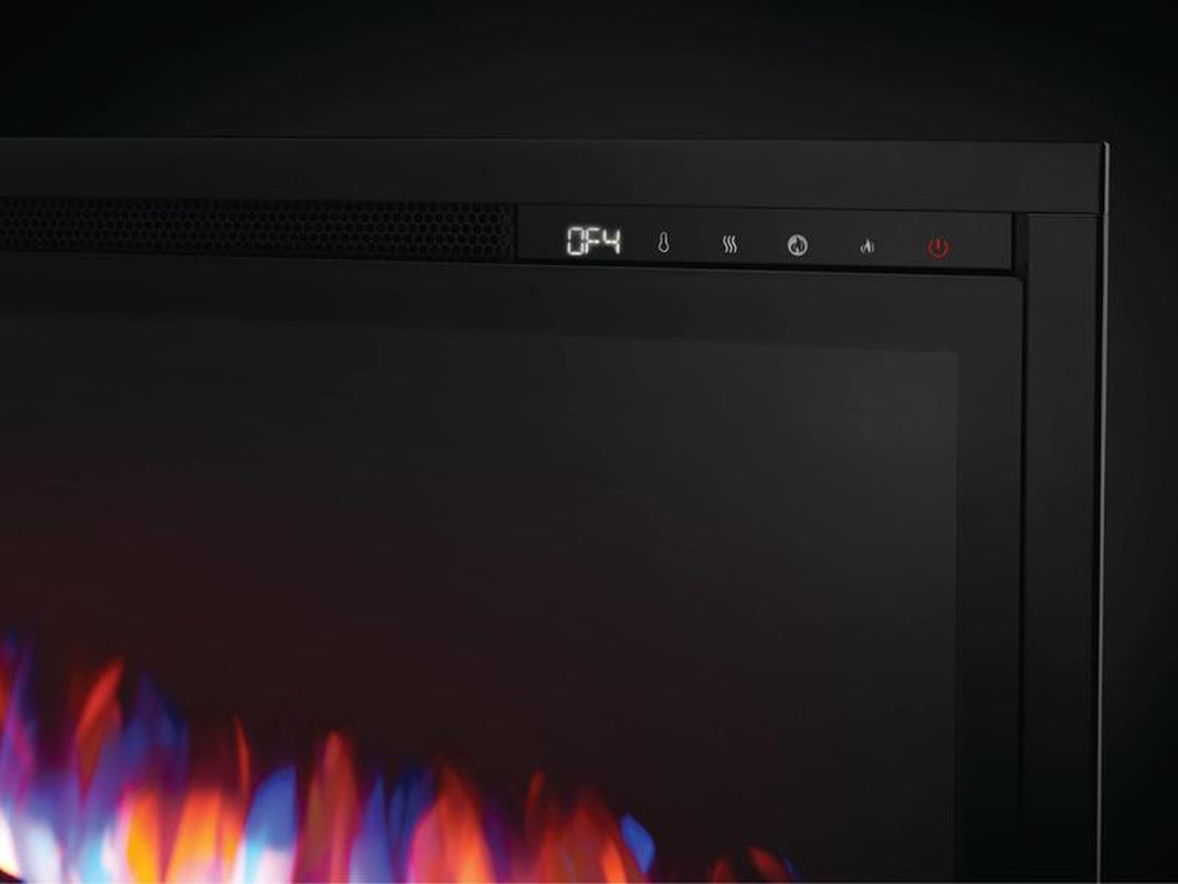 Napoleon Entice Black Linear Electric Fireplace with Glass Front