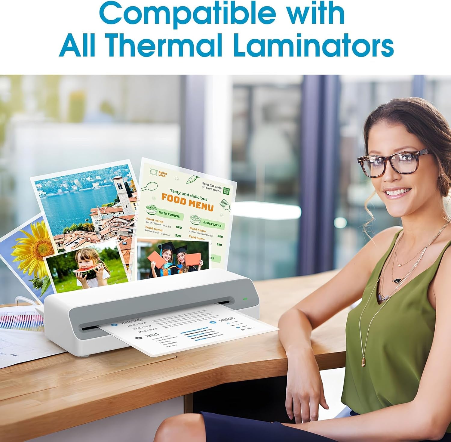 Laminating Sheets 5 Mil, Hold 11 X 17 Inches Sheet, 25 Pack, Clear Thermal Laminate Pouches for Laminator, 11.5 X 17.5 Inches Lamination Sheets for School, Home & Office
