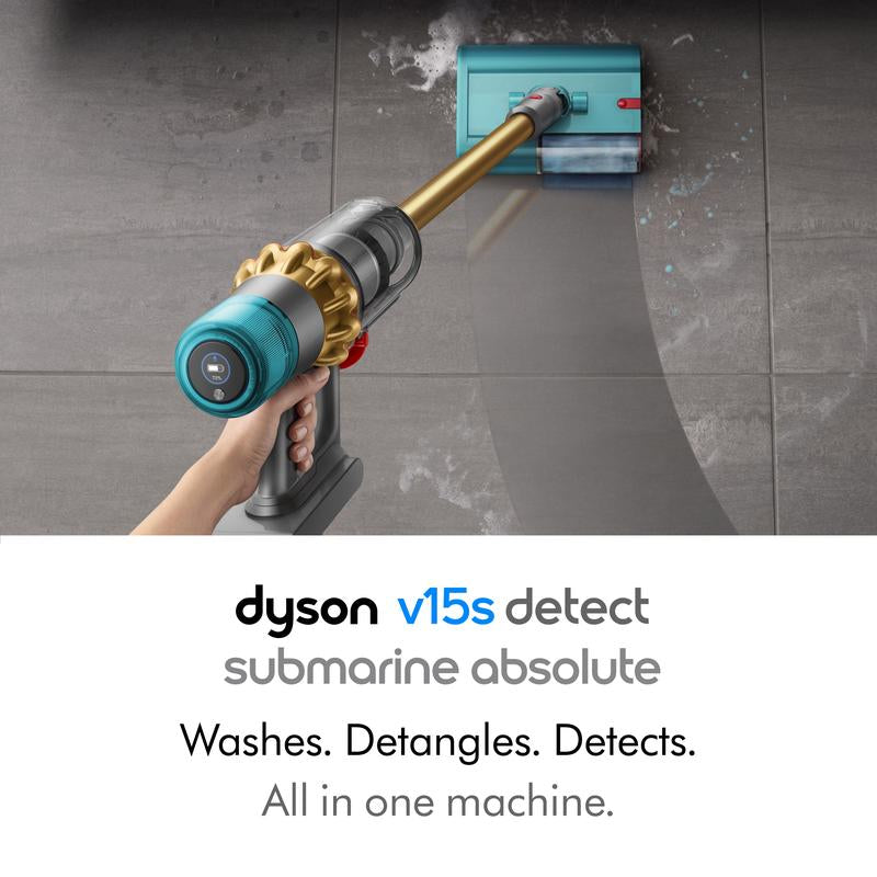 Dyson V15S Detect Submarine™ Absolute Wet and Dry Vacuum Cleaner (Gold)