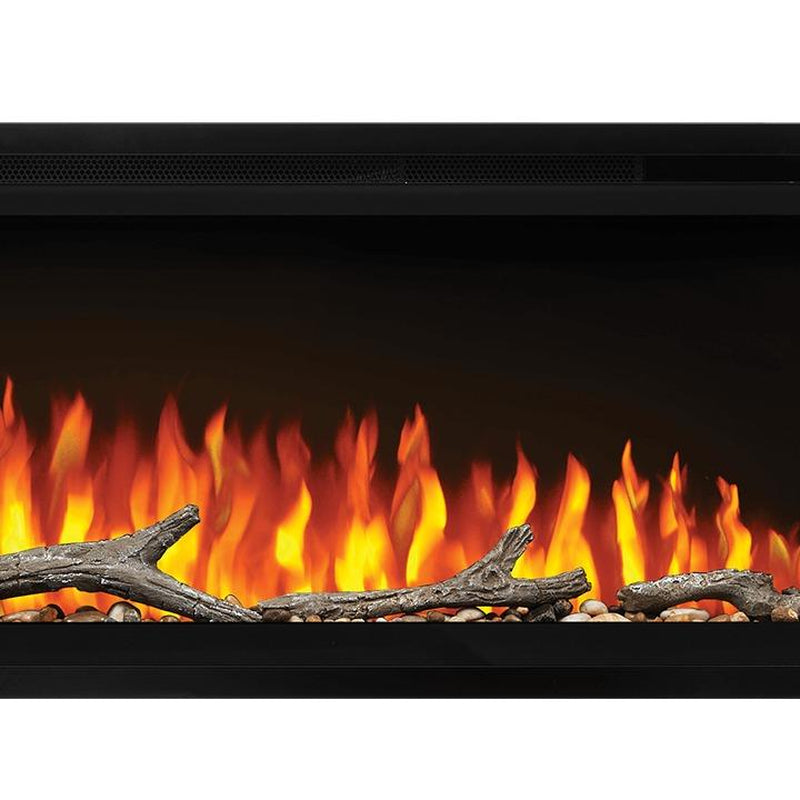 Napoleon Entice Black Linear Electric Fireplace with Glass Front