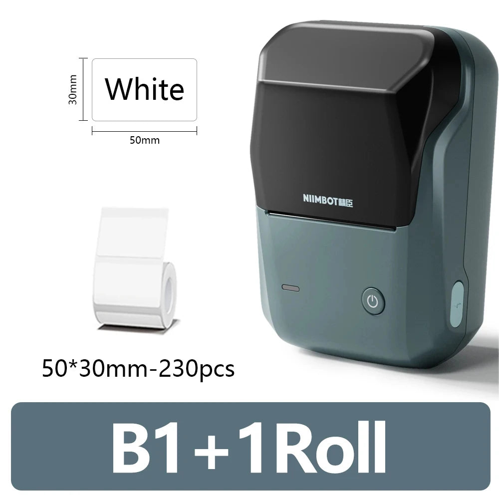B21 Mini Portable Thermal Label Printer Office Supplies Mini Adhesive Sticker Printers without Ink for Phone