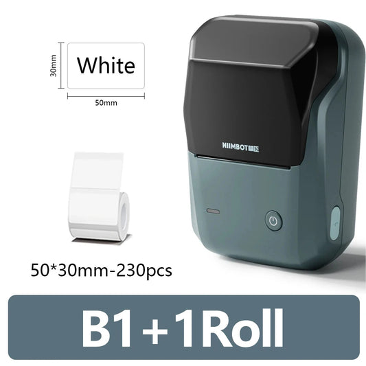 B21 Mini Portable Thermal Label Printer Office Supplies Mini Adhesive Sticker Printers without Ink for Phone