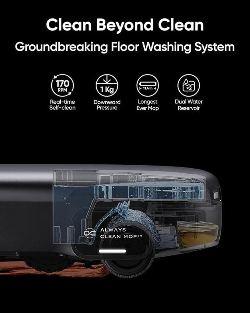 【Eufylive】Eufy S1 Pro Omni Robot Vacuum with All-In-One Station, Floor Washing Robot Vacuum and Mop, 8000 Pa Suction, Obstacle Avoidance, Auto Mop Washing & Drying, Self-Emptying｜Spingtok