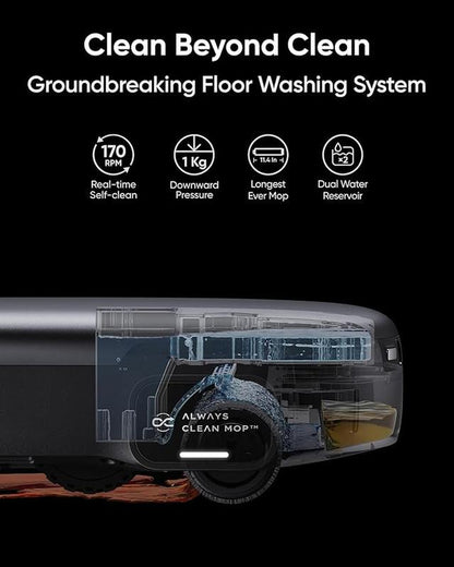【Eufylive】Eufy S1 Pro Omni Robot Vacuum with All-In-One Station, Floor Washing Robot Vacuum and Mop, 8000 Pa Suction, Obstacle Avoidance, Auto Mop Washing & Drying, Self-Emptying｜Spingtok