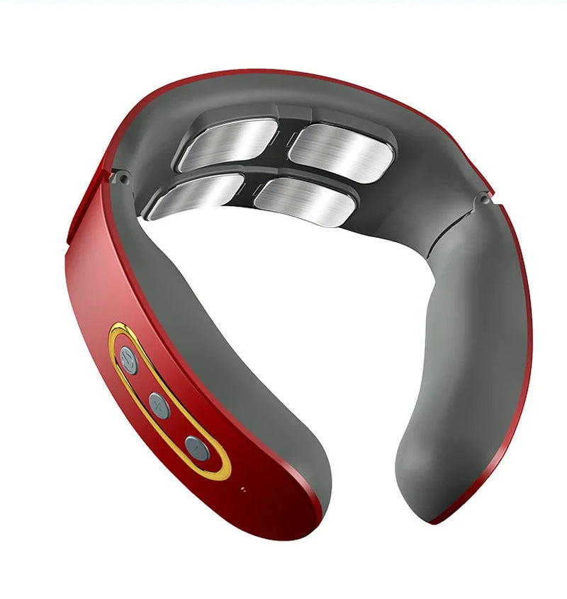 6-Mode Electric Neck Massager with EMS Pulse and Infrared Heat for Muscle Relaxation and Cervical Pain Relief